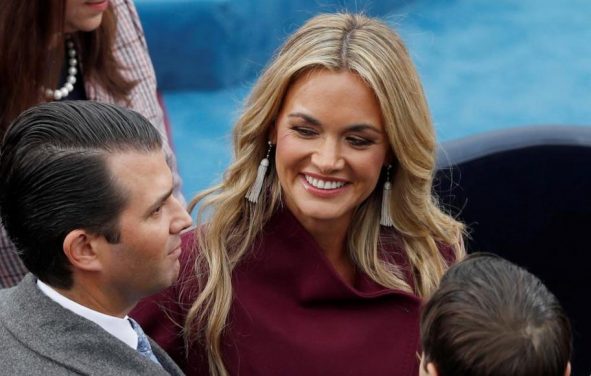 Donald Trump Jr. and his wife Vanessa speak with Jared Kushner during inauguration ceremonies for the swearing in of Donald Trump as the 45th president of the United States on the West front of the U.S. Capitol in Washington, U.S., January 20, 2017. (Photo: Reuters)