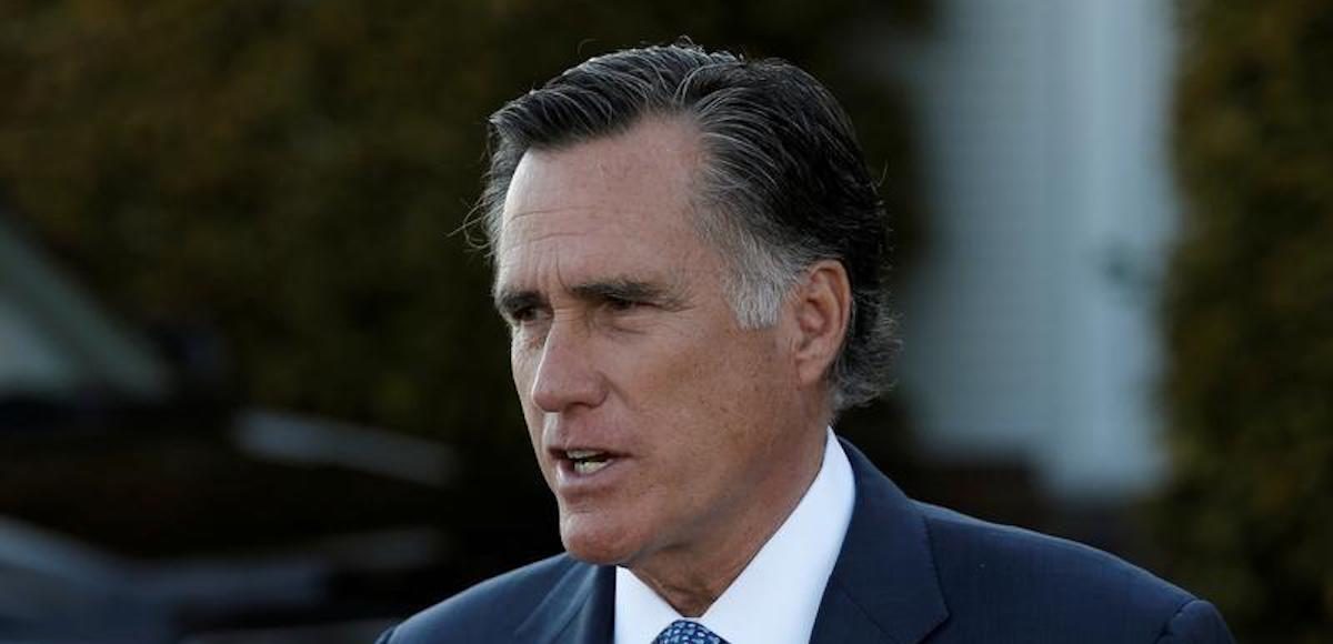 Former Massachusetts Governor Mitt Romney speaks to members of the media at the main clubhouse at Trump National Golf Club in Bedminster, New Jersey, U.S., November 19, 2016. (Photo: Reuters)