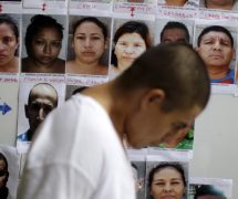 Suspected members of the MS-13 gang are presented to the media in San Salvador on June 19, 2015. (Photo: Reuters)