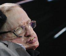 Physicist Stephen Hawking sits on stage during an announcement of the Breakthrough Starshot initiative with investor Yuri Milner in New York April 12, 2016. (Photo: Reuters)