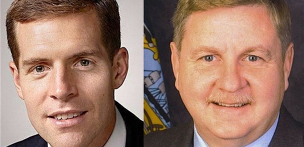 Former prosecutor Democrat Conor Lamb, left, and Republican state Rep. Rick Saccone, right.