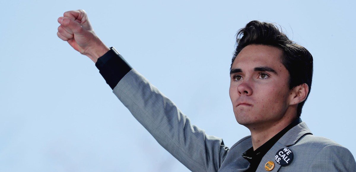 Marjory Stoneman Douglas High School student David Hogg gives a speech at the “March for Our Lives” event in Washington, D.C. on March 24, 2018. (Photo: Reuters)