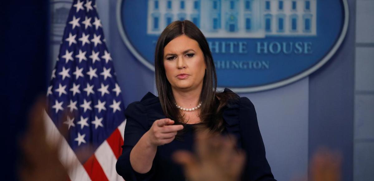 White House Press Secretary Sarah Huckabee Sanders holds the daily briefing at the White House in Washington, U.S. August 1, 2017. (Photo: Reuters)