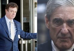 Paul Manafort, left, at the Four Seasons Hotel in New York City, U.S., June 9, 2016. Former FBI Director Robert Mueller, right, arrives at an installation ceremony at FBI Headquarters in Washington, D.C. on Monday, Oct. 28, 2013.