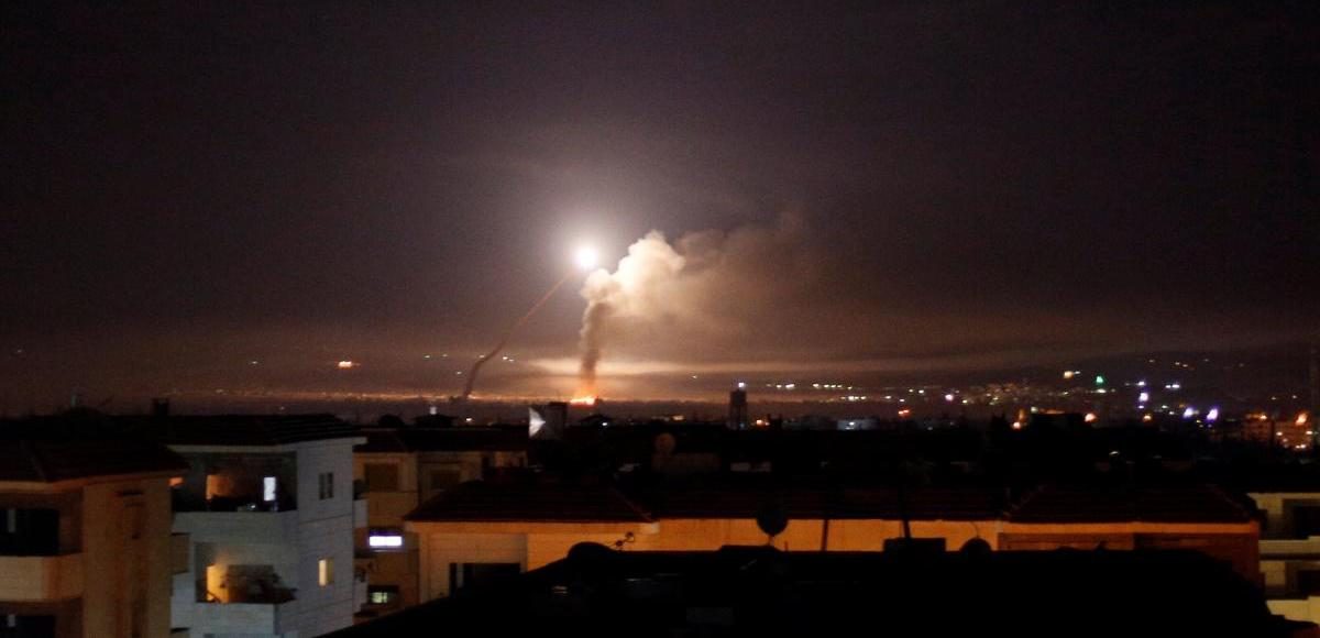 Missile fire is seen from Damascus, Syria May 10, 2018. (Photo: Reuters)
