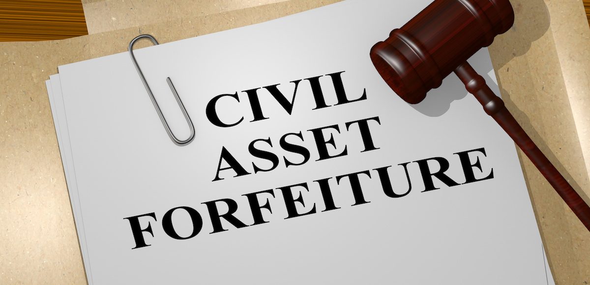 3D illustration of Civil Asset Forfeiture title on legal document. (Photo: AdobeStock/Hafakot/PPD)