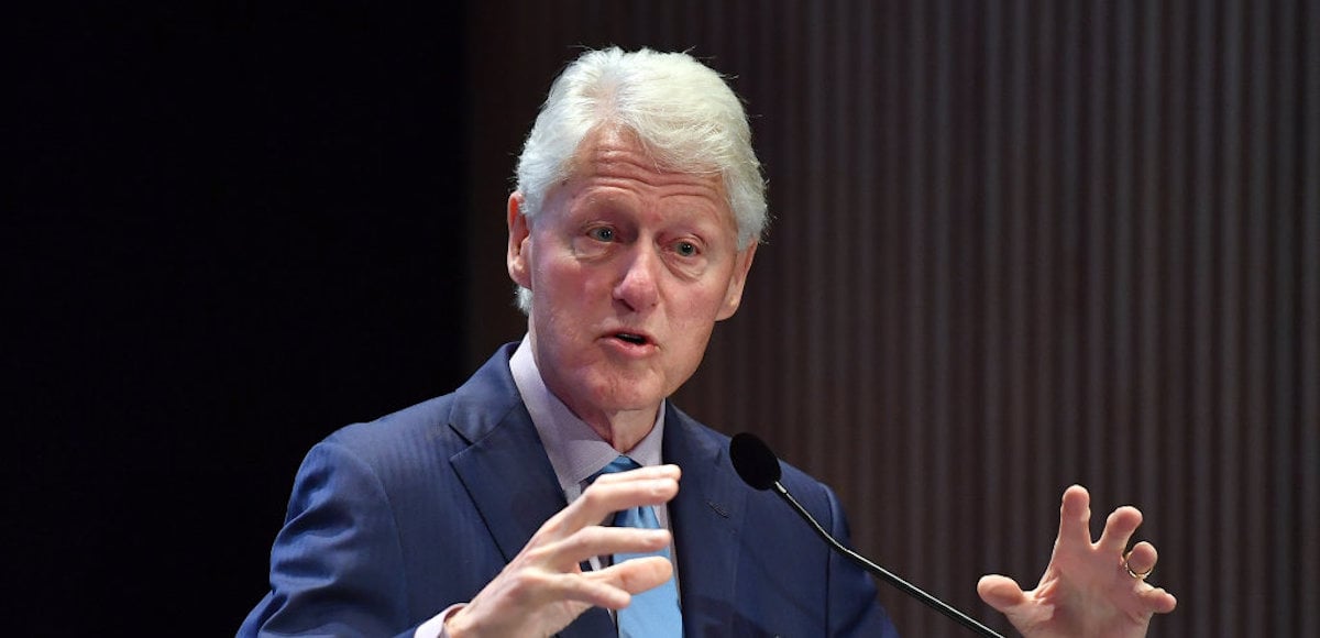 Former US President Bill Clinton speaks at the fifth annual Town & Country Philanthropy Summit on May 9, 2018 at Hearst Tower in New York City. (Photo: AP)