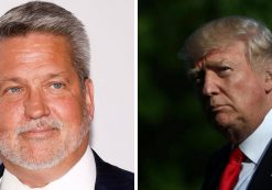 Bill Shine, left, who had worked at Fox News for 20 years. Donald Trump, right, on the South Lawn of the White House in Washington, U.S., April 28, 2017.
