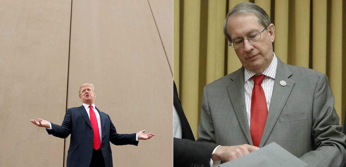 President Donald Trump, left, speaks while participating in a tour of U.S.-Mexico border wall prototypes near the Otay Mesa Port of Entry in San Diego, California. U.S., March 13, 2018. House Judiciary Committee Chairman Bob Goodlatte, R-Va., right, during a House Judiciary Committee hearing, November 14, 2017. (Photos: Reuters)
