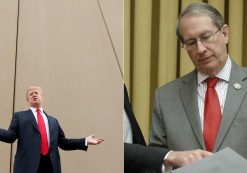 President Donald Trump, left, speaks while participating in a tour of U.S.-Mexico border wall prototypes near the Otay Mesa Port of Entry in San Diego, California. U.S., March 13, 2018. House Judiciary Committee Chairman Bob Goodlatte, R-Va., right, during a House Judiciary Committee hearing, November 14, 2017. (Photos: Reuters)