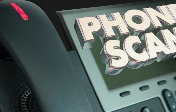Phone Scam Fraud Call Solicitation 3D graphic concept Illustration. (Photo: AdobeStock)