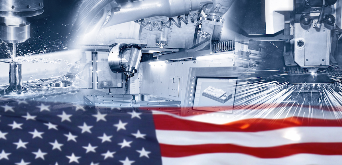 American Manufacturing Sector Graphic Concept. (Photo: AdobeStock)