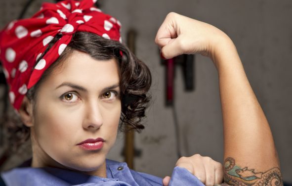 Rosie the Riveter modern concept. (Photo: AdobeStock)