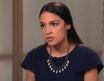Alexandria Ocasio-Cortez during a widely criticized viral interview with PBS (Public Broadcasting Station). (Photo: Screenshot)