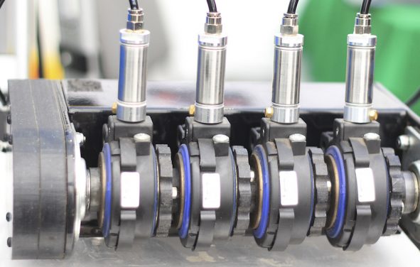 Agricultural machinery, monitoring and control unit at an exhibition. Graphic for agricultural industry, sector business concept. (Photo: AdobeStock)