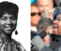 Left: Trade ad for Aretha Franklin's single 