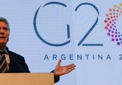 Argentina's President Mauricio Macri speaks during a ceremony to launch Argentina's one-year presidency of the G20 in Buenos Aires, Argentina November 30, 2017. (Photo: Argentine Presidency/Handout)