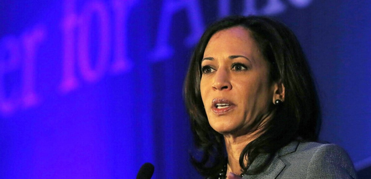 Then-California Attorney General Kamala Harris speaks at the Center for American Progress' 2014 Making Progress Policy Conference on November 19, 2014 in Washington. (Photo: Reuters)