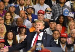 President Donald Trump touts record low unemployment for minorities during a rally in Tampa, Florida on Tuesday, July 31, 2018. (Photo: Laura Baris/People's Pundit Daily)