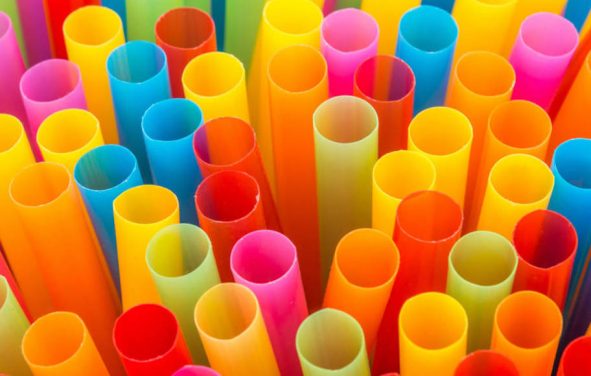 Closeup of Colorful plastic straws for drinking concept. (Photo: AdobeStock)
