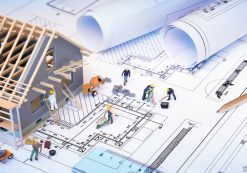New residential construction, hew homes, housing starts, building permits, depicted on blueprints. (Photo: AdobeStock)