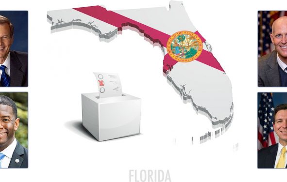 2018 Sunshine State Battleground Poll Graphic Concept.