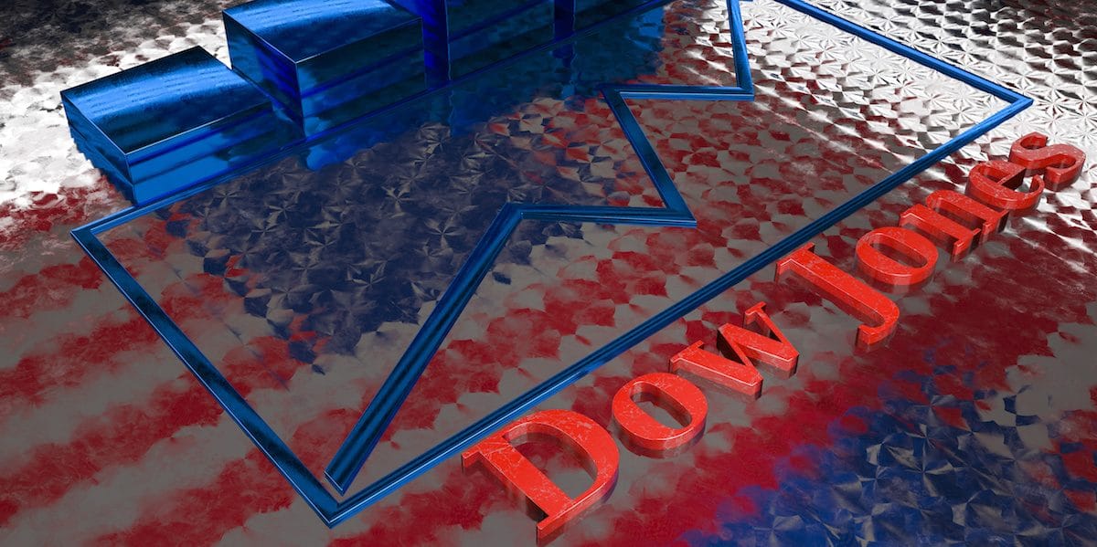 Dow Jones Industrial Average American (.DJI) graphic concept. (Photo: AdobeStock)