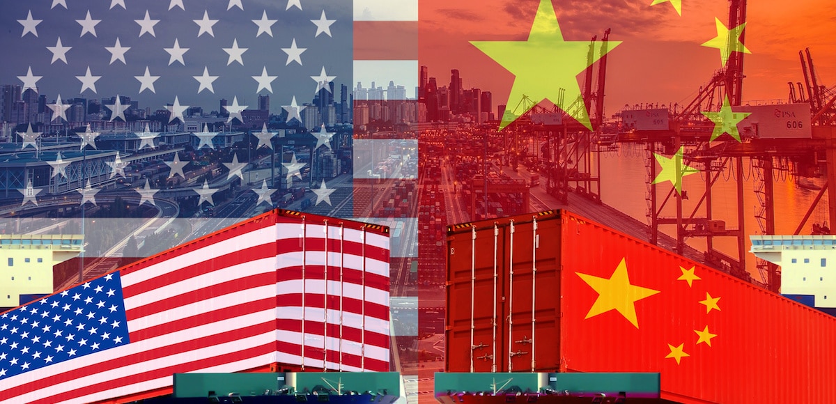 Graphic concept for U.S.-China trade war, tariffs on imports and exports. (Photo: AdobeStock)