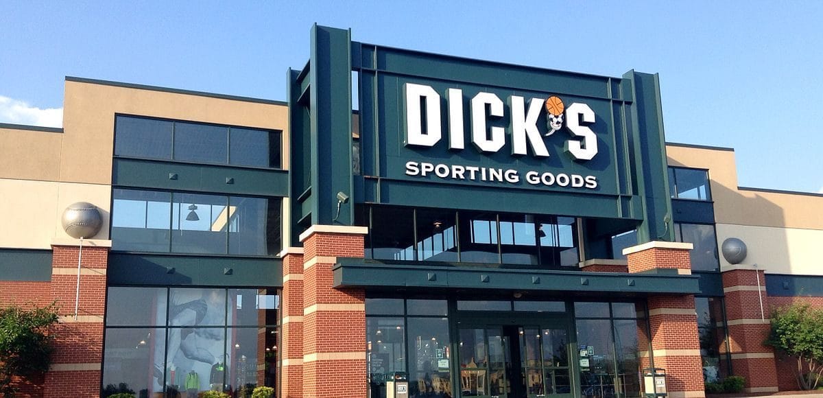 The exterior of a Dick's Sporting Goods store in Manchester, Connecticut, in 2014. (Photo: Mike Mozart of TheToyChannel and JeepersMedia on YouTube)