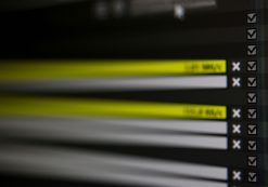 Stock quotes and trading stats in U.S. dollars shown closeup on a display monitor. (Photo: AdobeStock)