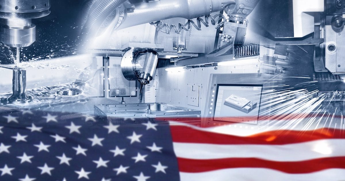 American Manufacturing Sector Graphic Concept. (Photo: AdobeStock)