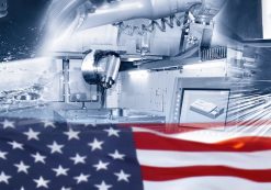 American Manufacturing Sector Graphic Concept. (Photo: AdobeStock)