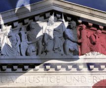 Digital composite of the U.S. Supreme Court (SCOTUS) building and the American flag. (Photo: AdobeStock)
