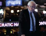 Bernie Sanders stands at the podium on stage during a walk through before the start of the Democratic National Convention (DNC) in Philadelphia, Pennsylvania on July 25, 2016. (Photo: SS)