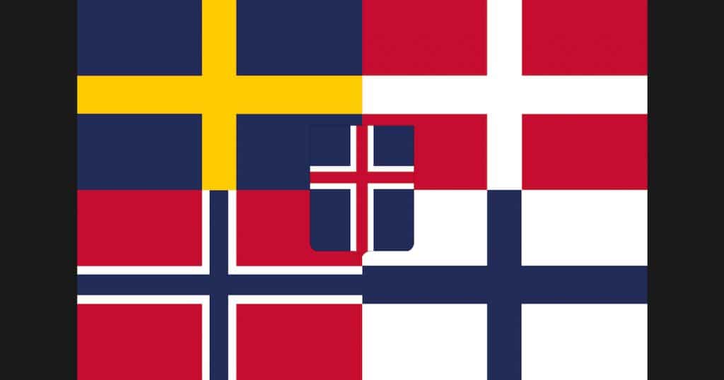 Graphic of United Nordic Nations flags.