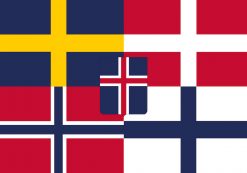 Graphic of United Nordic Nations flags.