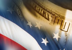 American flag and U.S. dollar financial and economy concept. (Photo: AdobeStock)