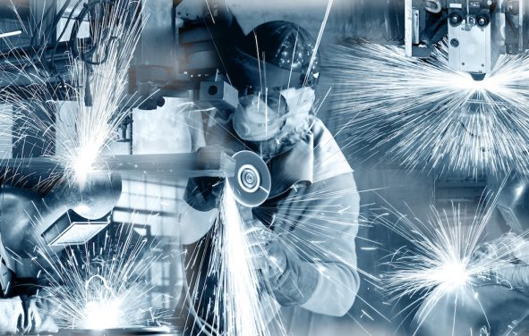 A collage graphic concept for industry and labor. (Photo: AdobeStock)