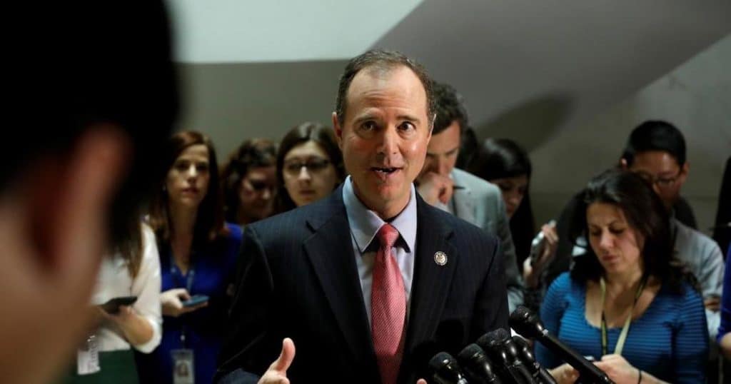 Representative Adam Schiff, D-Calif., speaks with reporters about the House Permanent Select Committee on Intelligence's Russia investigation on Capitol Hill in Washington, U.S., March 30, 2017. (Photo: Reuters)
