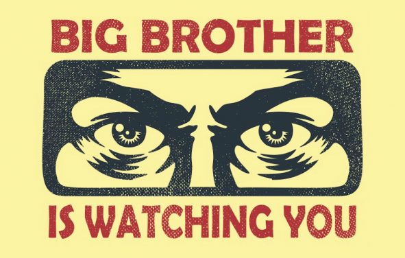 Big brother is watching you vector graphic concept to illustrate secret government surveillance programs. (Photo: Adobe)