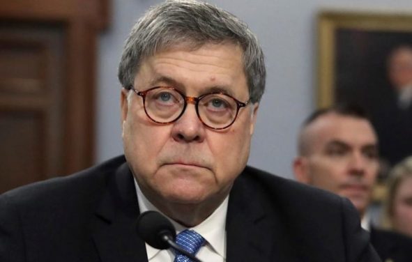 Attorney General William Barr appears before the House Appropriations Commerce, Justice, Science, and Related Agencies Subcommittee on April 9, 2019.