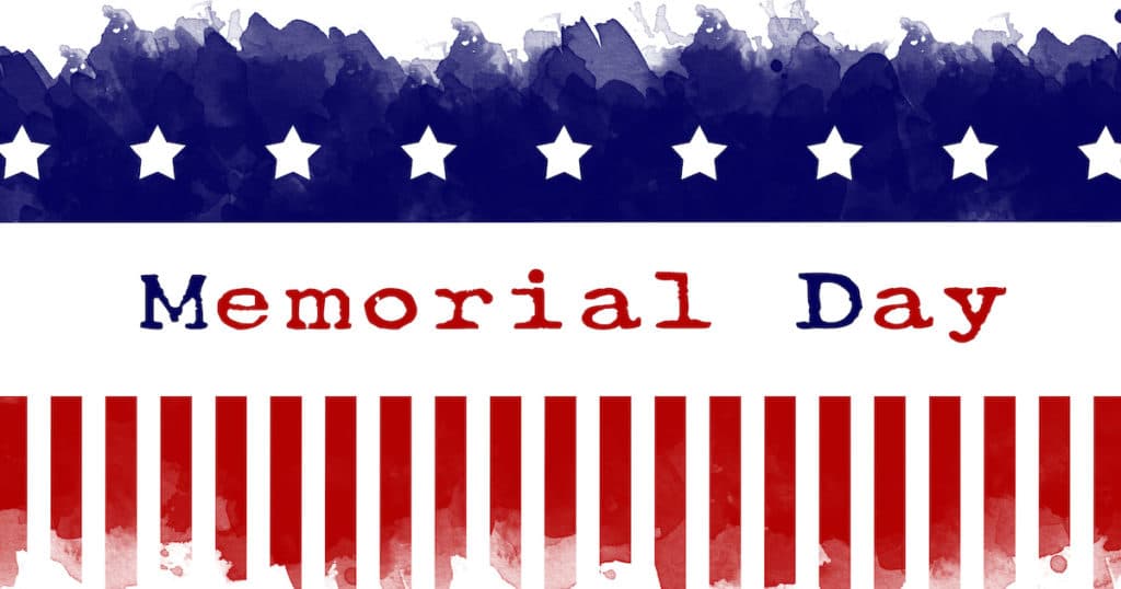 Memorial Day Graphic Concept Flag Background