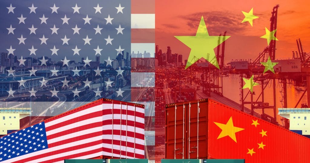 Graphic concept for U.S.-China trade war, tariffs on imports and exports. (Photo: AdobeStock)