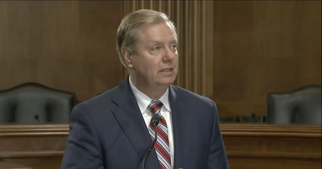 Senator Lindsey Graham, R-S.C., holds a press conference to introduce legislation to fix immigration loopholes allowing illegal entries to remain in the U.S. without valid asylum claims. (Photo: PPD)