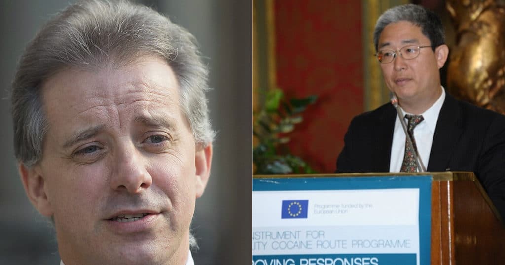 Christopher Steele, left, the former MI6 agent and head of the Russia desk, and Bruce G. Ohr, right, former associate deputy attorney general at the Justice Department. (Photos: AP/ Global Initiative)