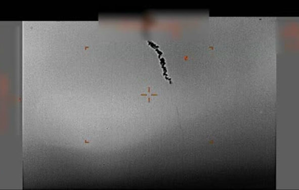 U.S. Defense Department footage showing smoke from a RQ-4A Global Hawk High-Altitude Long Endurance (HALE) Unmanned Aircraft System (UAS) shot down by Iran. (Photo: DoD Video Footage)