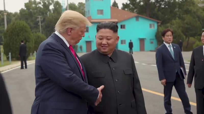 President Donald Trump became the first sitting U.S. president to visit North Korea when he met Chairman Kim Jong Un at the DMZ (Demilitarized Zone) on Sunday, June 30, 2019.