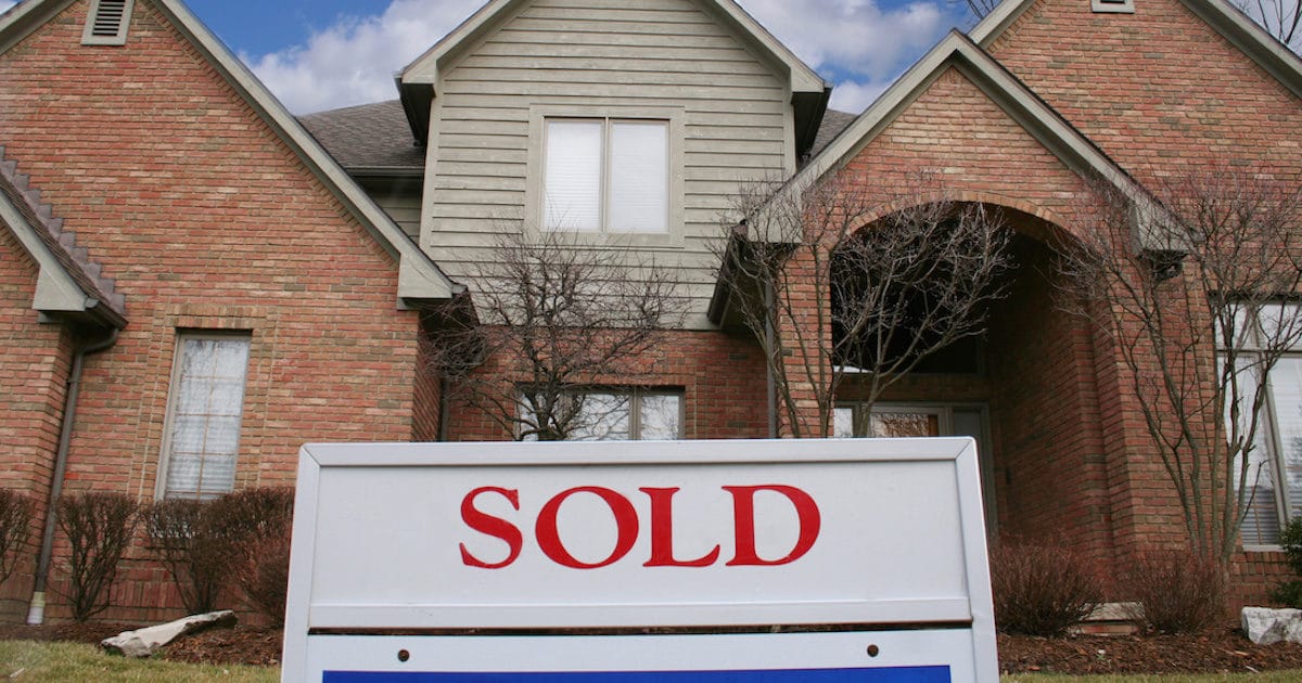 File photo: A sold sign on an existing home. (Photo: AdobeStock)