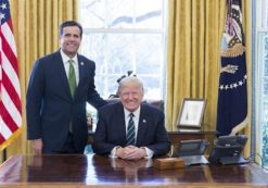 President Donald Trump meets with John Ratcliffe and the Republican Study Committee regarding healthcare in the Oval Office on Friday, March 17, 2017. (Credit: Official White House Photo by Shealah Craighead)
