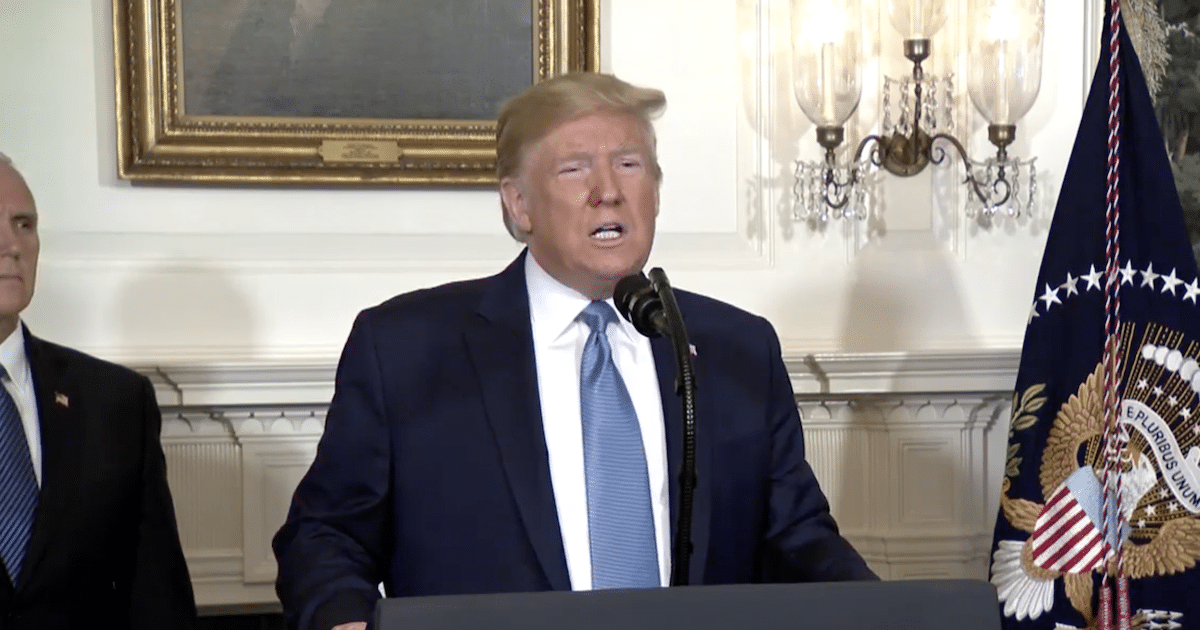 President Donald Trump speaks about the mass shootings in El Paso and Dayton, Ohio on August 5, 2019. (Photo: Screenshot)